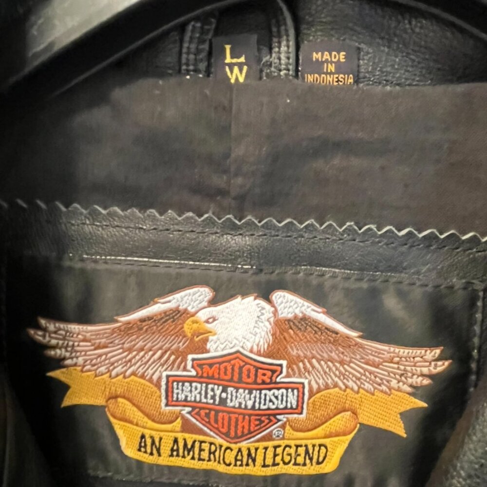 Womens Vintage Harley Davison leather jacket
